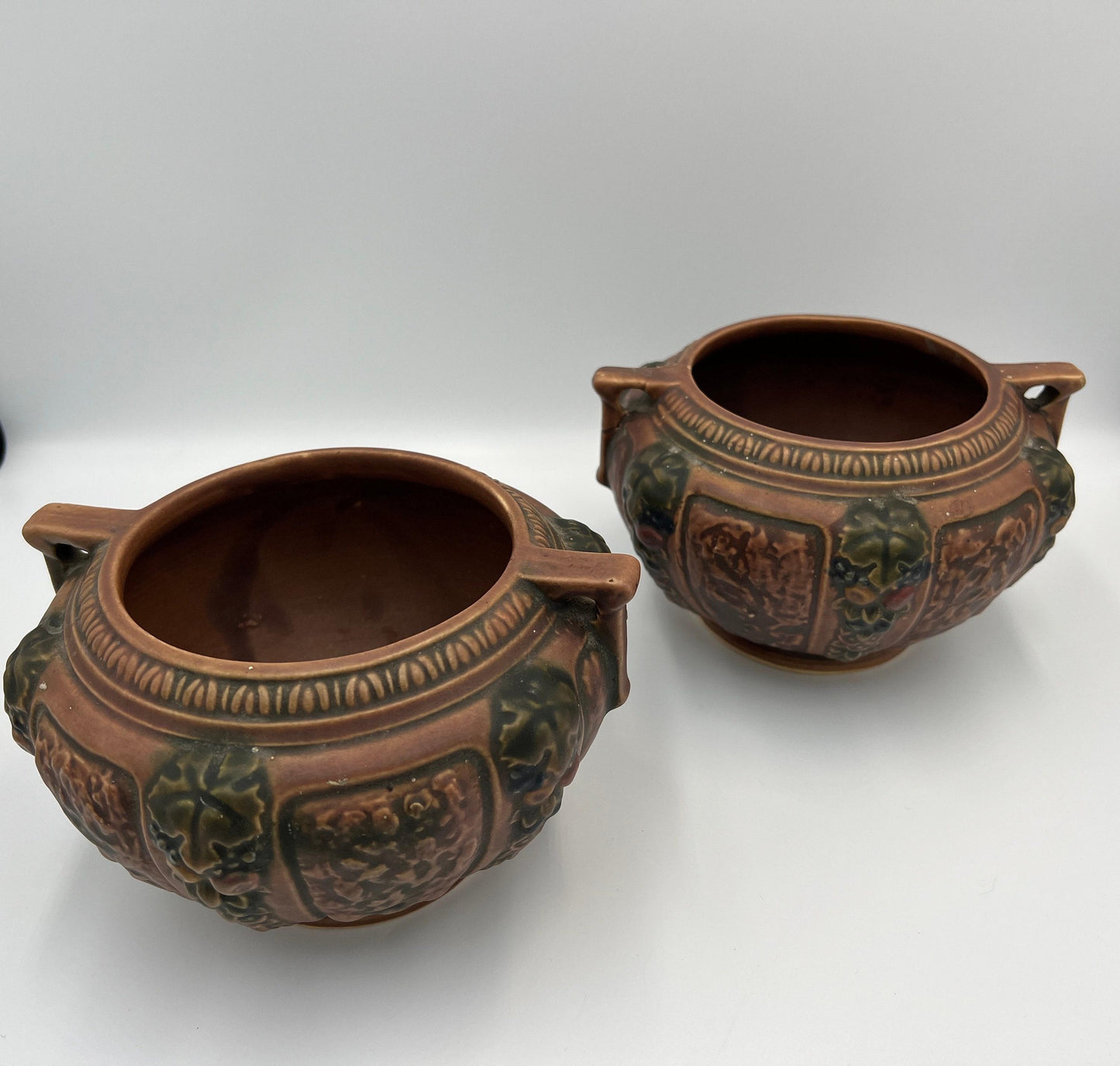 Roseville Pottery Jardiniere Planter Set of 2