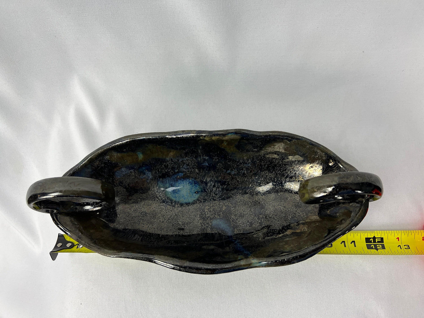 Mark Thorson Art Pottery Bowl & Plate (Dark Glaze Porcelain, 11")
