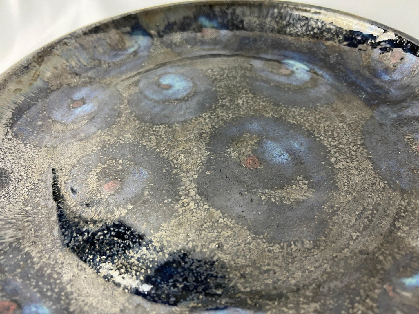 Mark Thorson Art Pottery Bowl & Plate (Dark Glaze Porcelain, 11")
