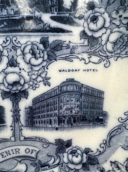 Fargo ND Collector Plate - Library, Waldorf Hotel, Administration Building
