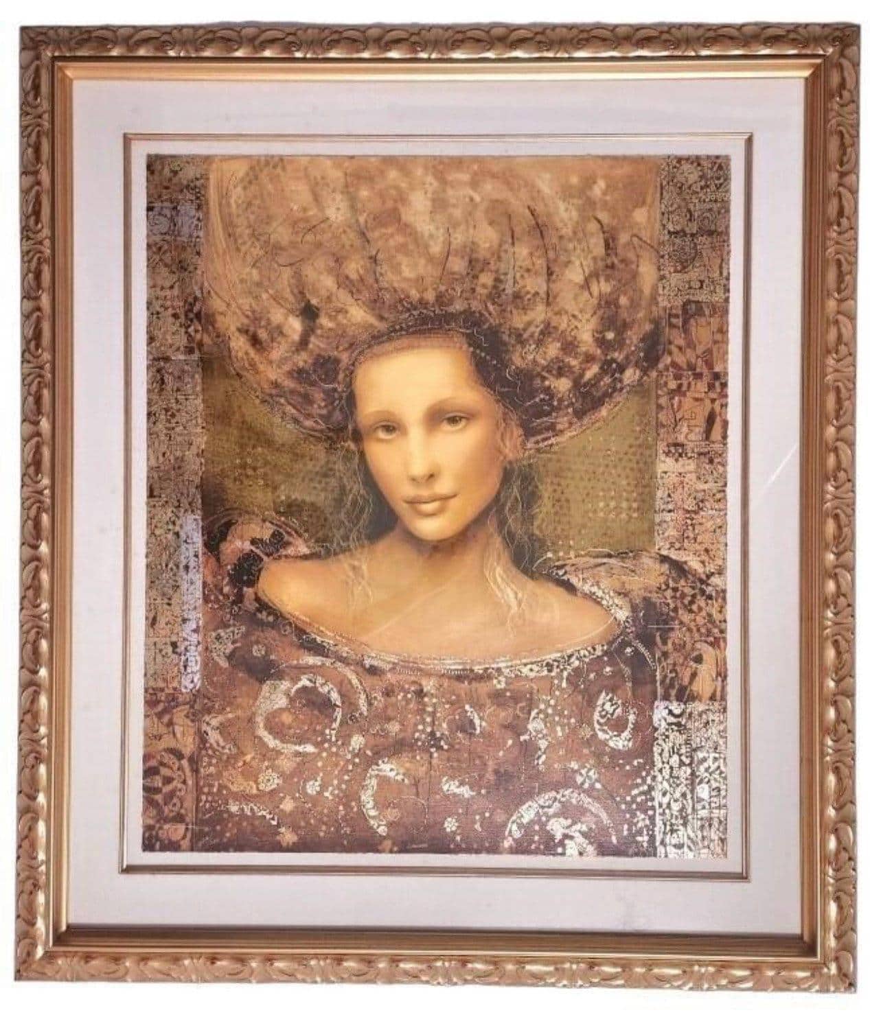 Csaba Markus Serigraph: 'Ladonna' Woman Portrait, Signed Limited Print