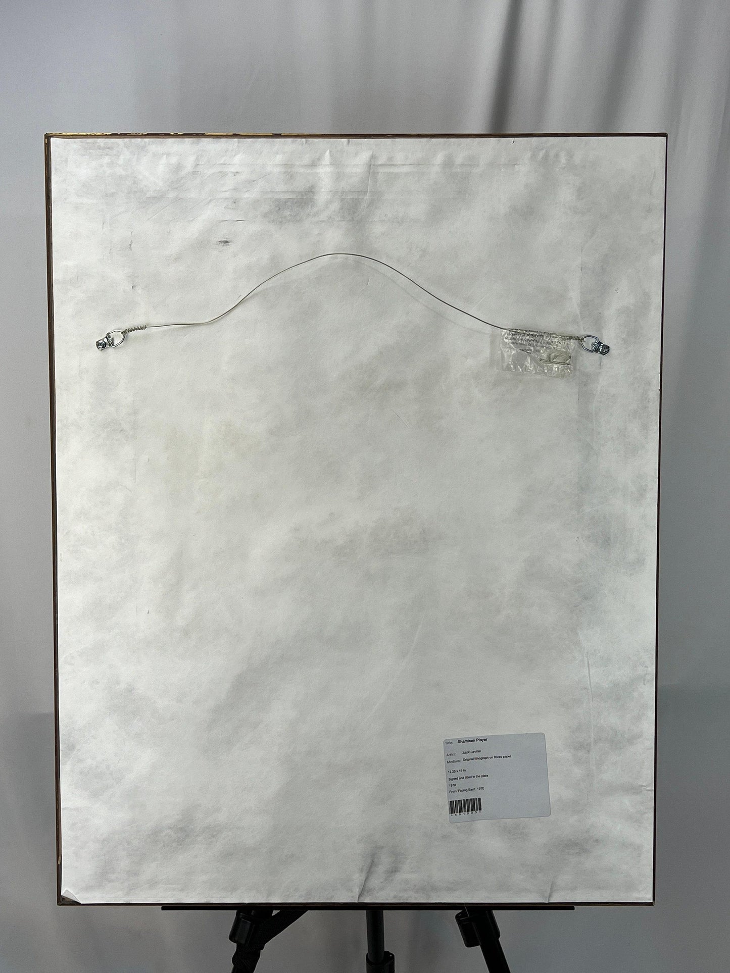 Signed 1970 Jack Levine Lithograph Shamisen Player