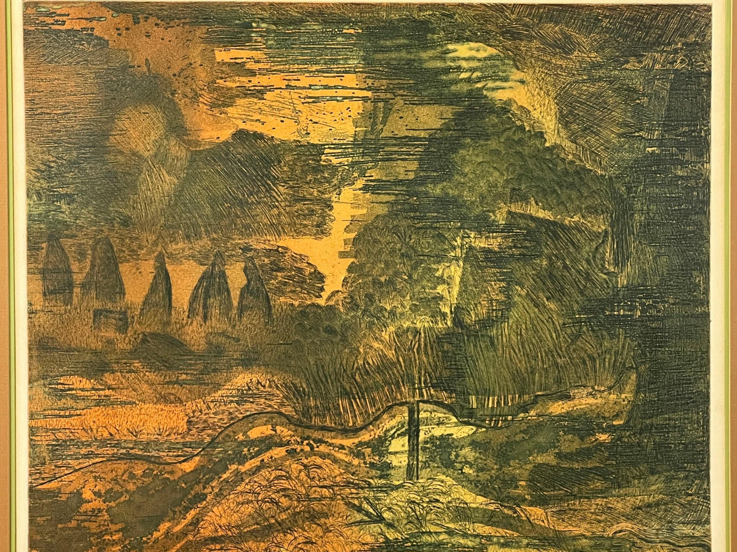 Tradi 1971 Lithograph: Vintage Signed Art Print (Limited Edition)