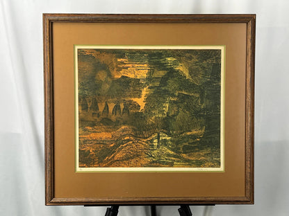 Tradi 1971 Lithograph: Vintage Signed Art Print (Limited Edition)