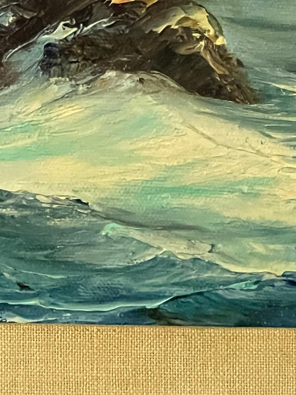 Rosemary Miner Seascape Painting - Ocean View on Canvas