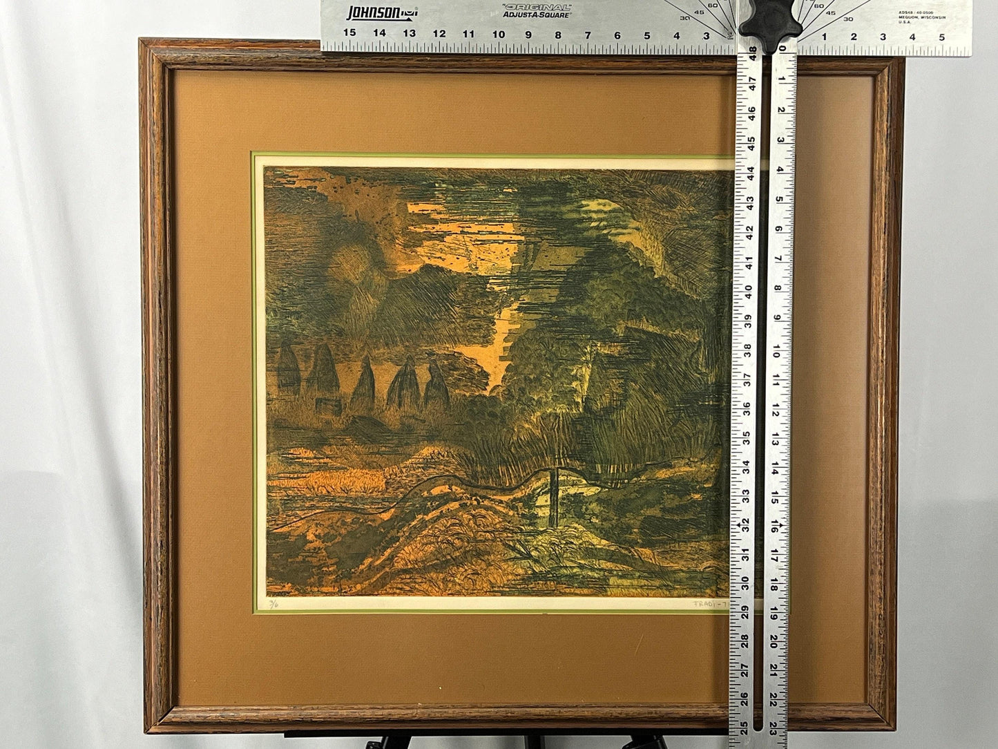 Tradi 1971 Lithograph: Vintage Signed Art Print (Limited Edition)