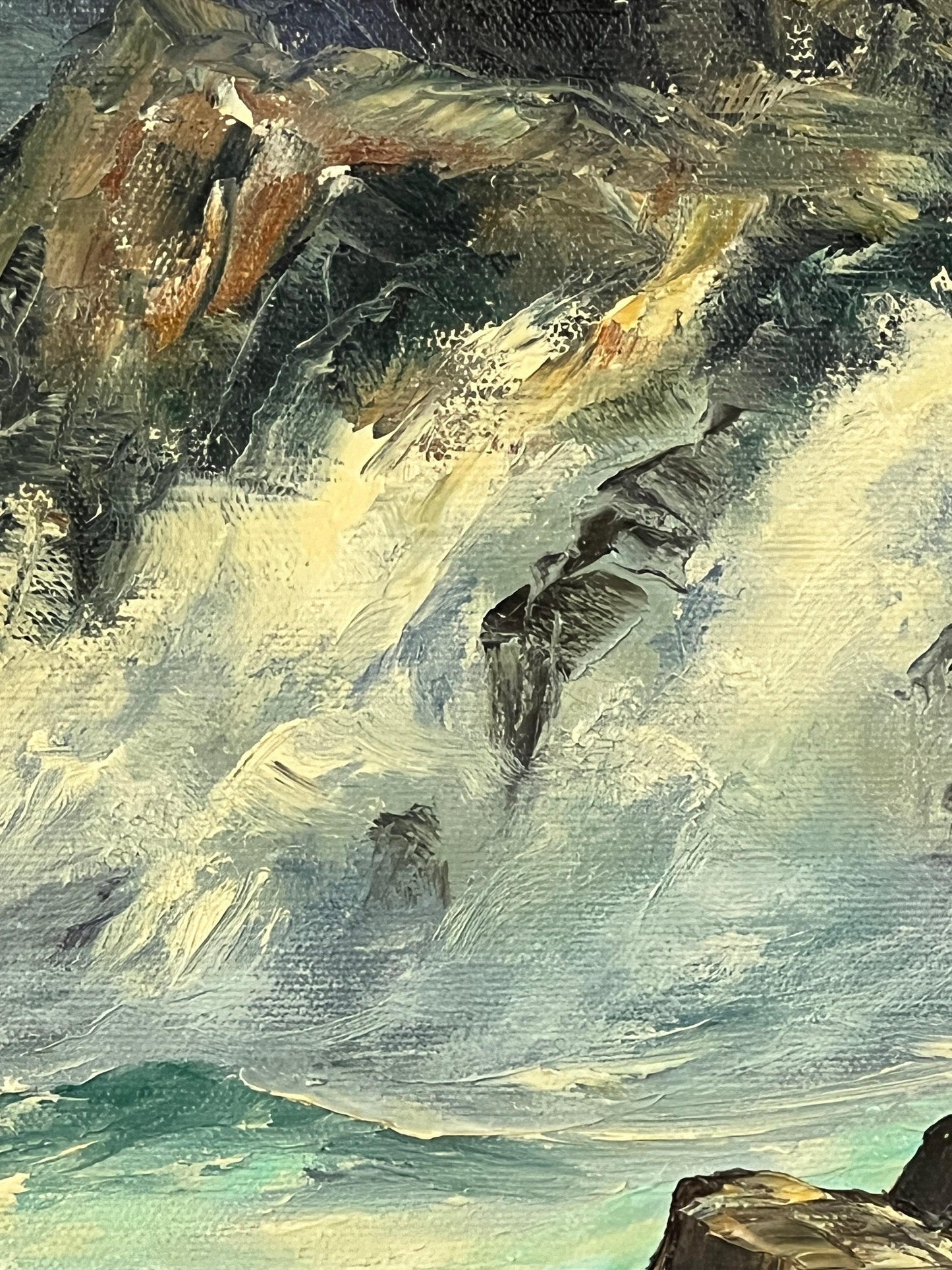 Rosemary Miner Seascape Painting - Ocean View on Canvas