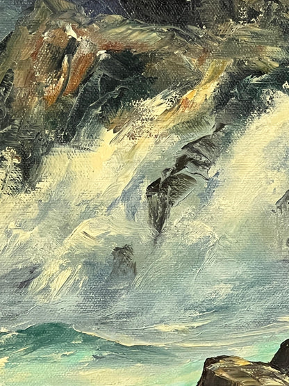 Rosemary Miner Seascape Painting - Ocean View on Canvas