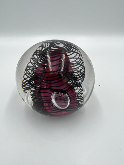 Art Glass Paperweight, signed Hal David Berger