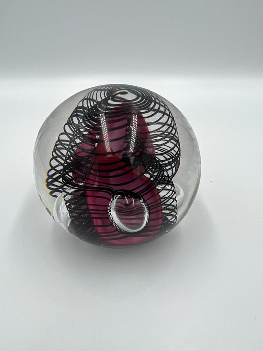 Hal David Berger Signed Art Glass Paperweight