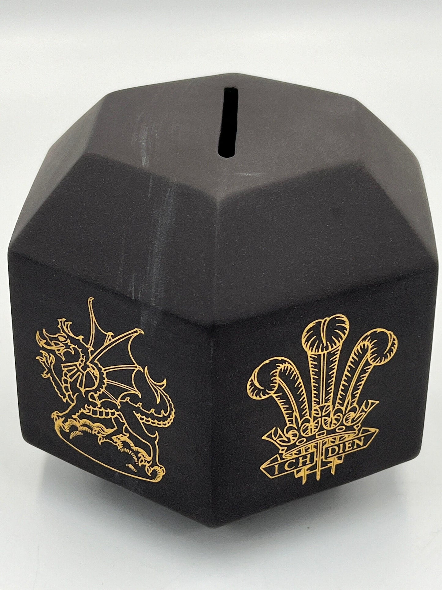 Vintage Wedgwood Black Jasperware PRINCE CHARLES Wales Investiture Bank 1969