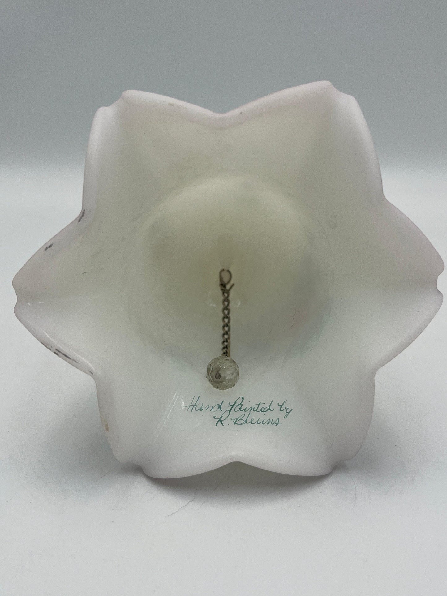 Rose Garden Bell: Fenton Hand-Painted Glass (Rare Collectible)