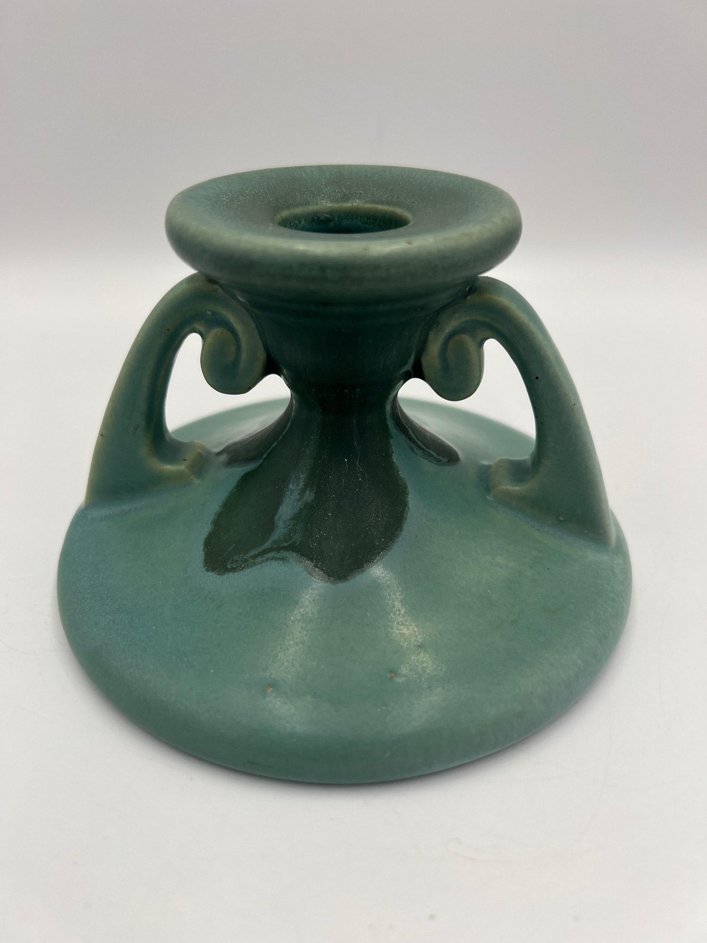 Roseville Carnelian I Candleholder Art Pottery