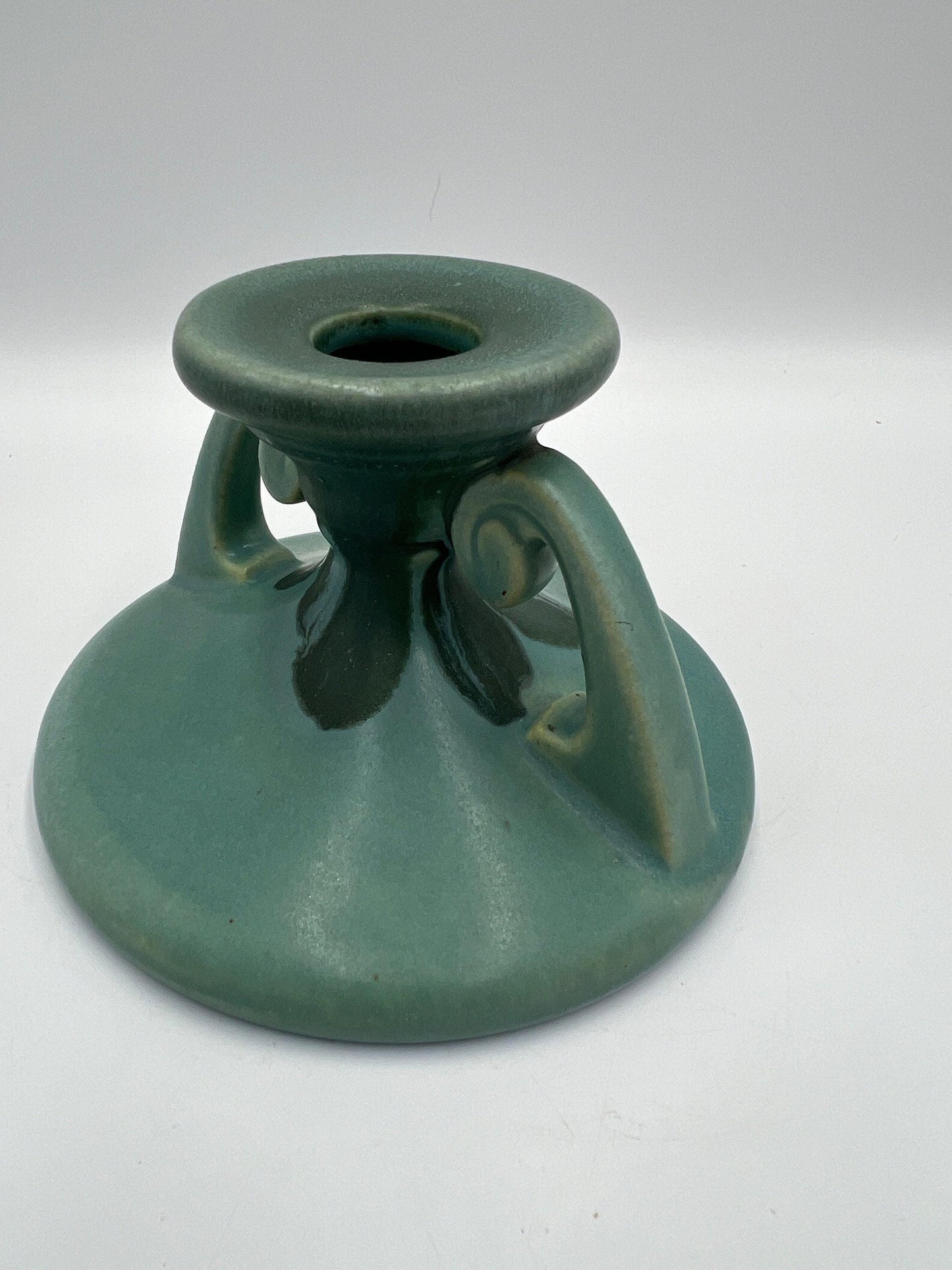 Roseville Carnelian I Candleholder Art Pottery