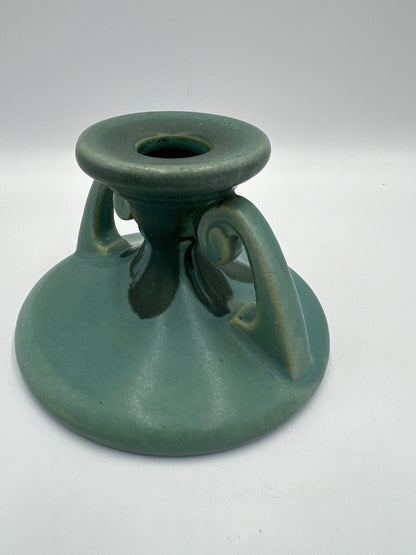 Roseville Carnelian I Candleholder Art Pottery