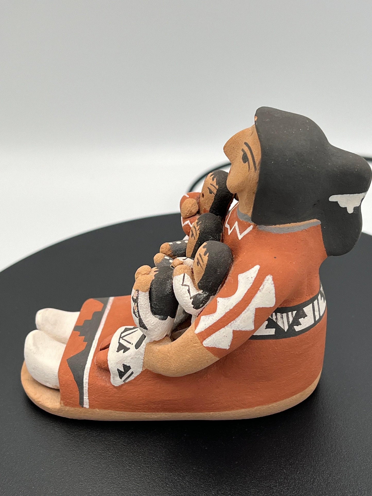Vintage Hand-Painted Angie Loretto (artist) Native American Figurine