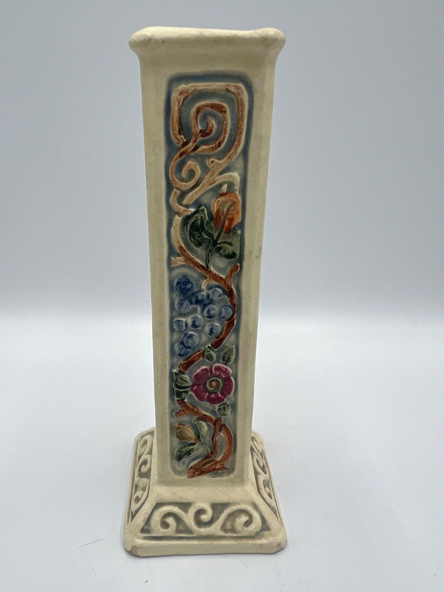Weller Rosa Bud Vase c1914 Vintage Art Pottery, Excellent Condition!