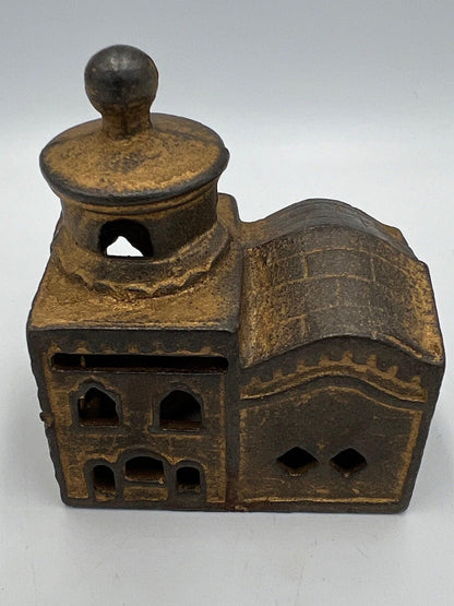 Mosque Coin Bank: Vintage Cast Iron Collectible (3 Inch Small)