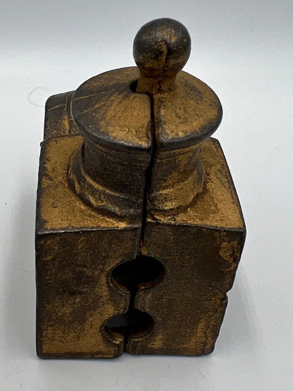 Mosque Coin Bank: Vintage Cast Iron Collectible (3 Inch Small)