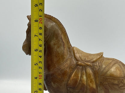 Tang Dynasty Style Horse: Chinese Carved Jade Sculpture (Vintage 20th Century)