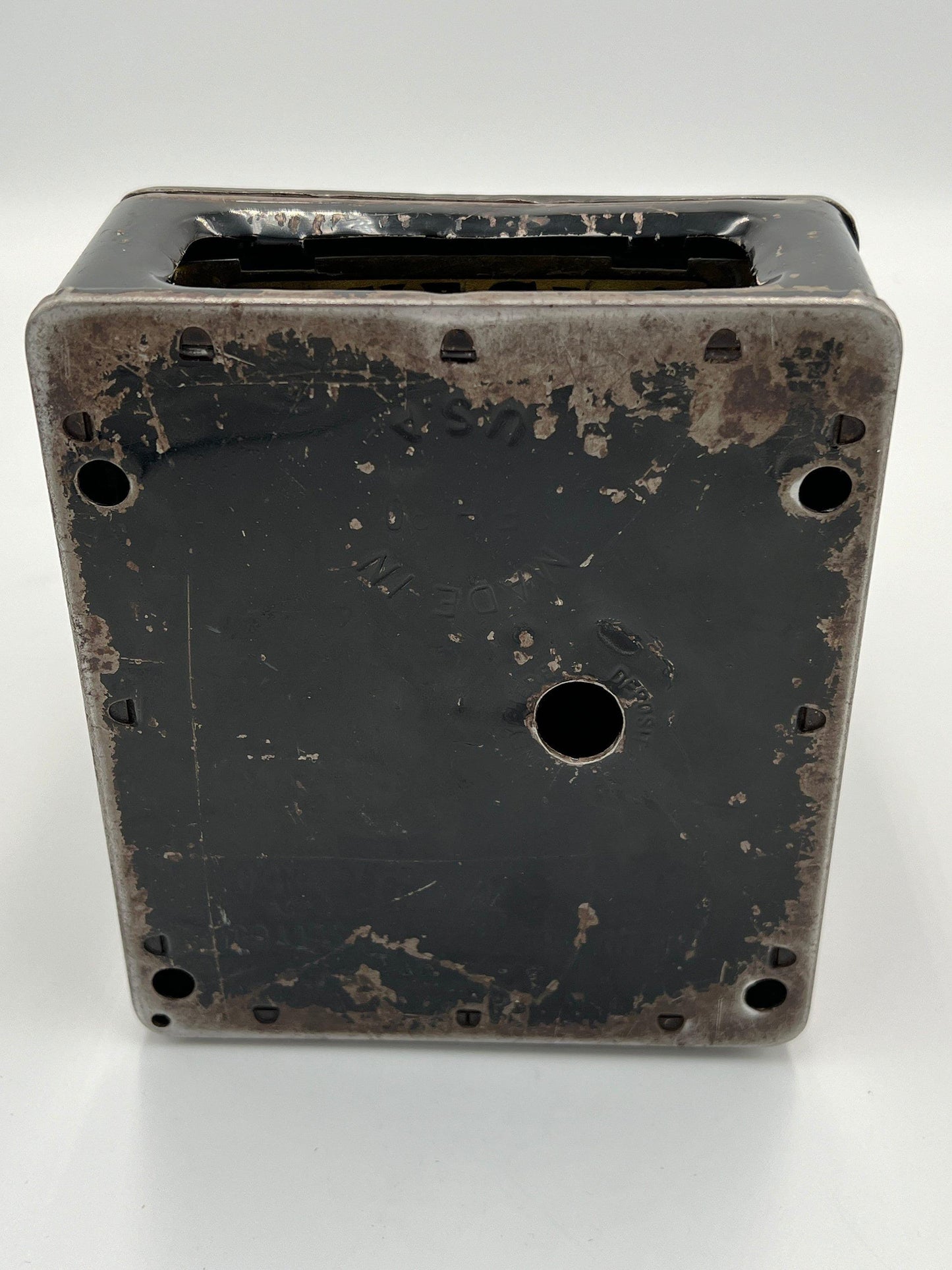 Uncle Sam Register Bank: Retro Black Metal - Vintage Coin Holder