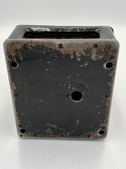 Uncle Sam Register Bank: Retro Black Metal - Vintage Coin Holder