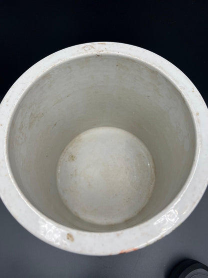 Chinese Brush Pot: Famille Verte Enameled Porcelain - Signed & Sealed