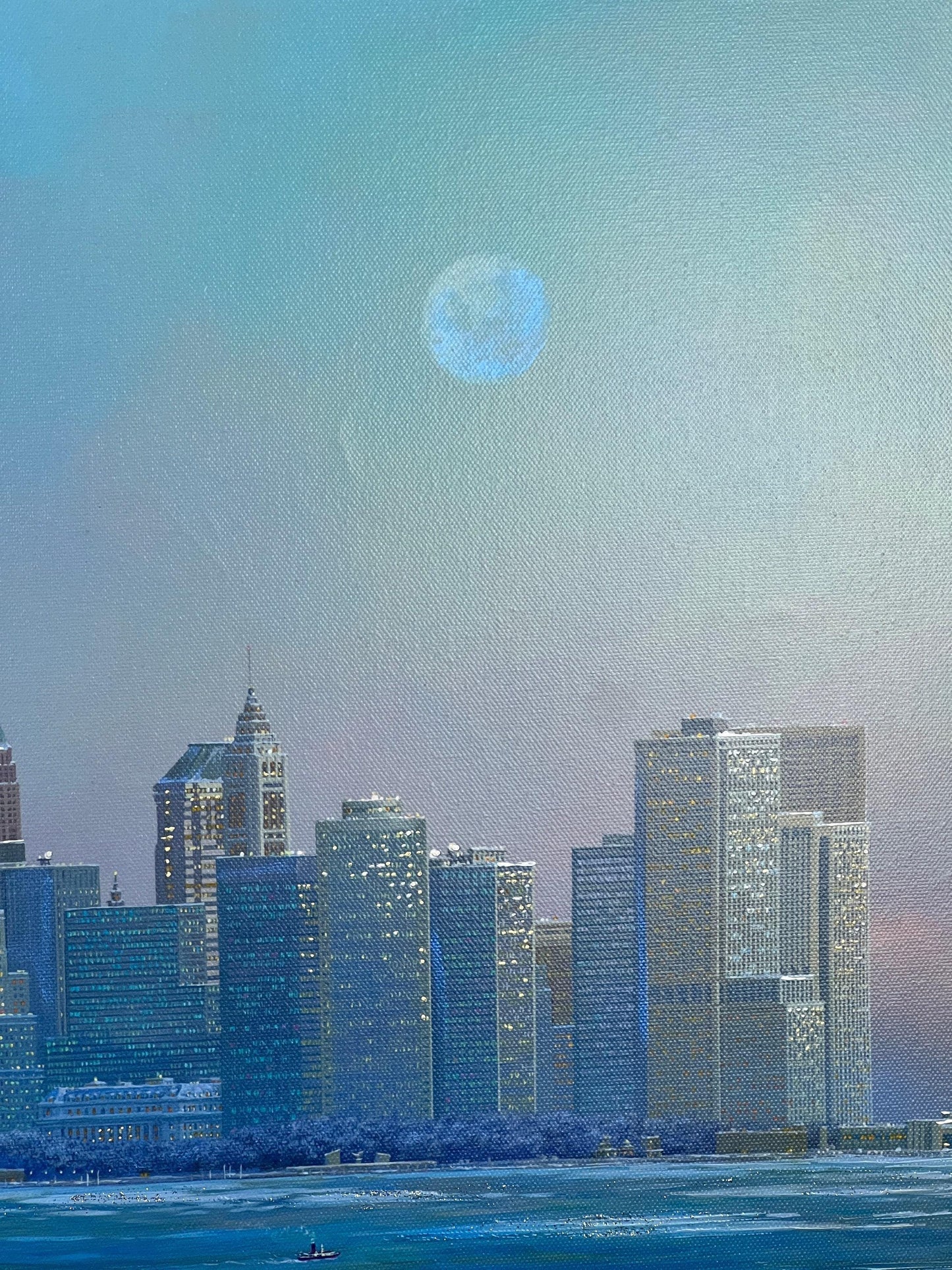 Alexander Chen "I Love New York" Embellished Giclee - With Twin Towers - Beautiful