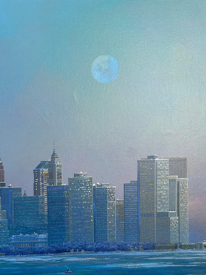 Alexander Chen "I Love New York" Embellished Giclee - With Twin Towers - Beautiful