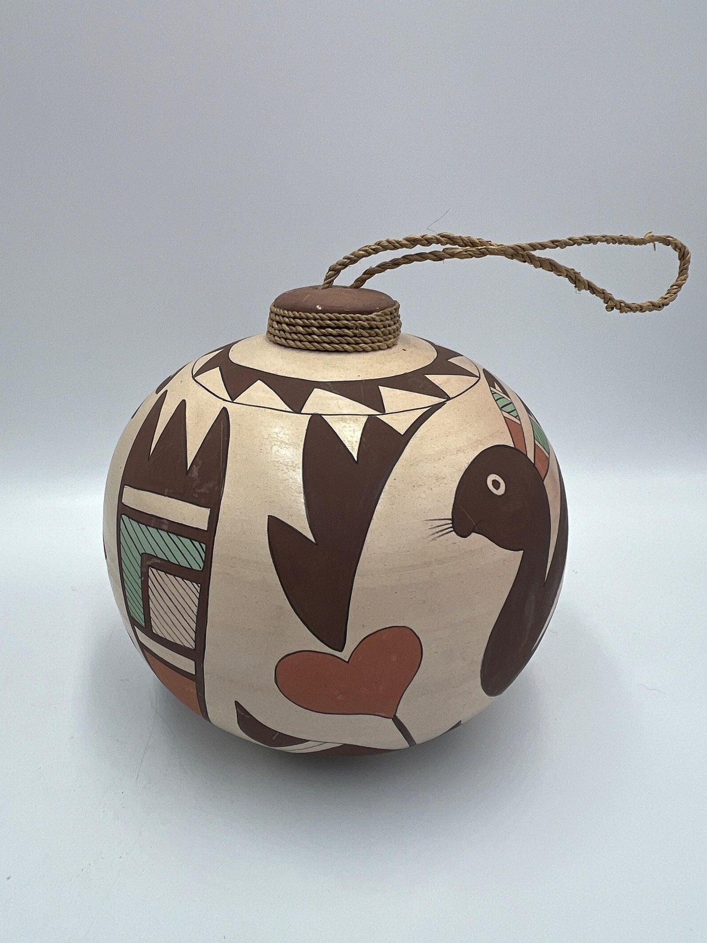 Pueblo Pottery Wall Art: Vintage Hand-Painted Pair - Rustic Southwest