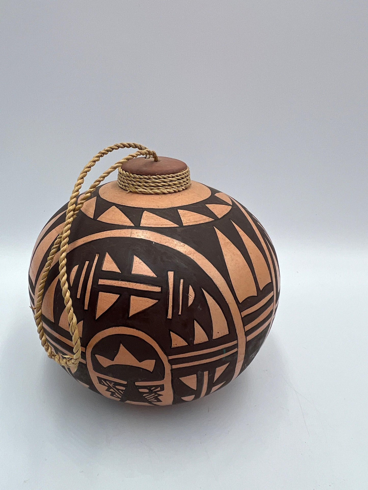 Pueblo Pottery Wall Art: Vintage Hand-Painted Pair - Rustic Southwest