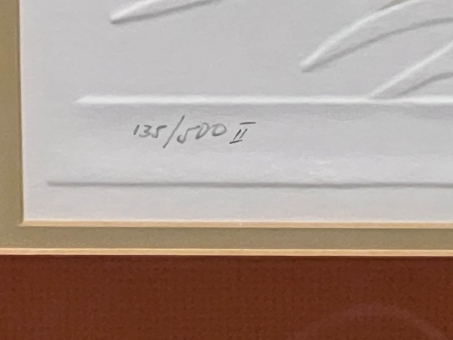 Pencil Signed and Numbered Warren Woodward Embossed Serigraph, "Starboard Reach"