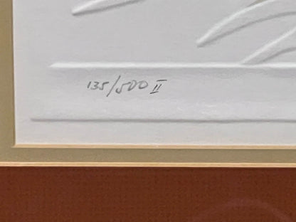 Pencil Signed and Numbered Warren Woodward Embossed Serigraph, "Starboard Reach"
