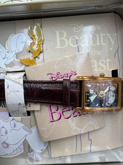 Beauty and the Beast Lunch Box Series w/ Watch and Pin, Limited Edition
