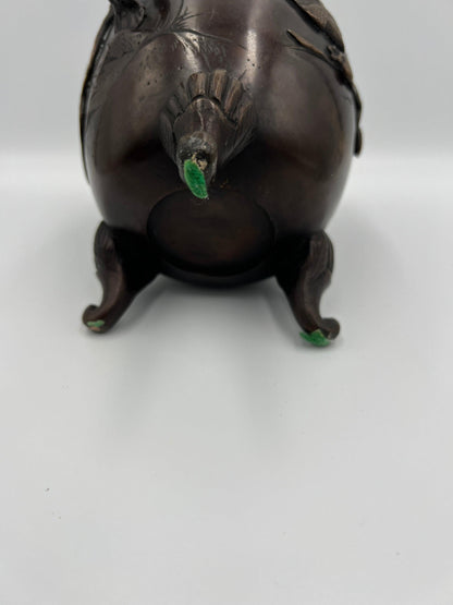 Chinese bronze 3-footed censer / incense burner