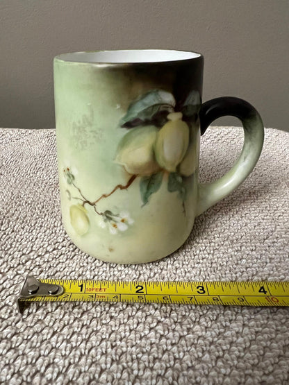 Bavarian, Hand-Painted Cider/Lemonade Pitcher/Jug with 6 cups VINTAGE
