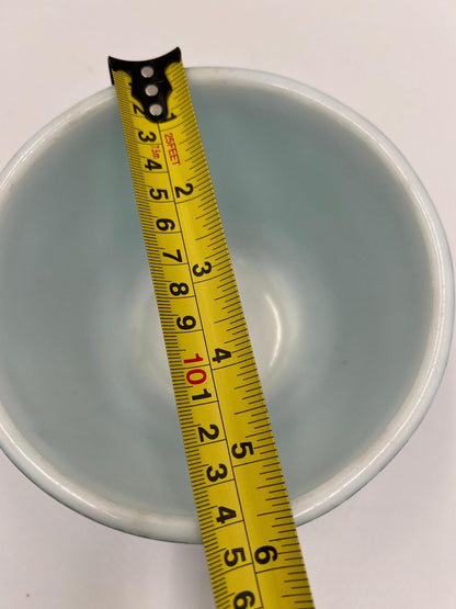 Pyrex Mixing Bowl: Robins Egg Blue Glass (1.5 Pint, Mid Century)