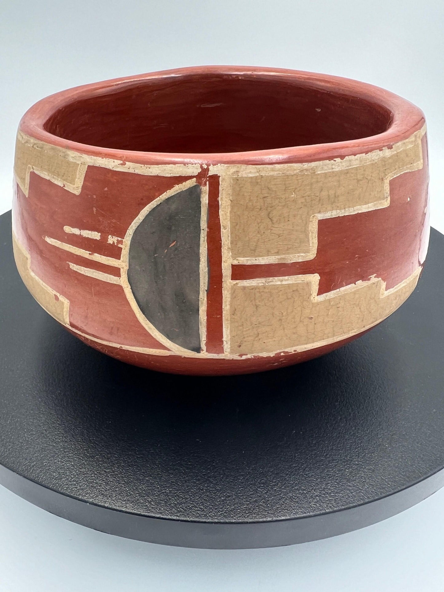 Native American Santa Clara Pueblo Pottery Bowl by Cresencia Tafoya | Unique Decor & Gift