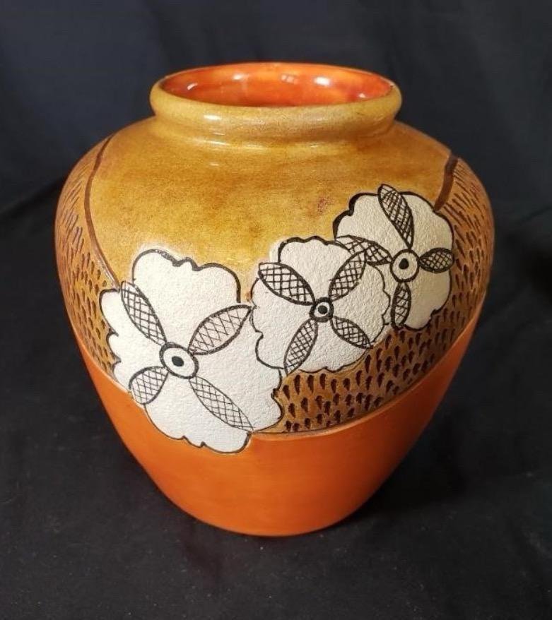 Vintage Ceramic Flower Vase, Kelly King (artist)