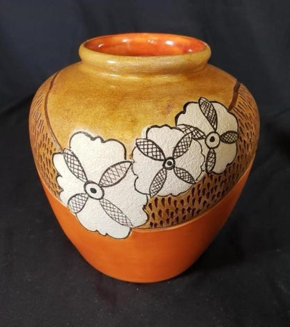 Vintage Ceramic Flower Vase, Kelly King (artist)