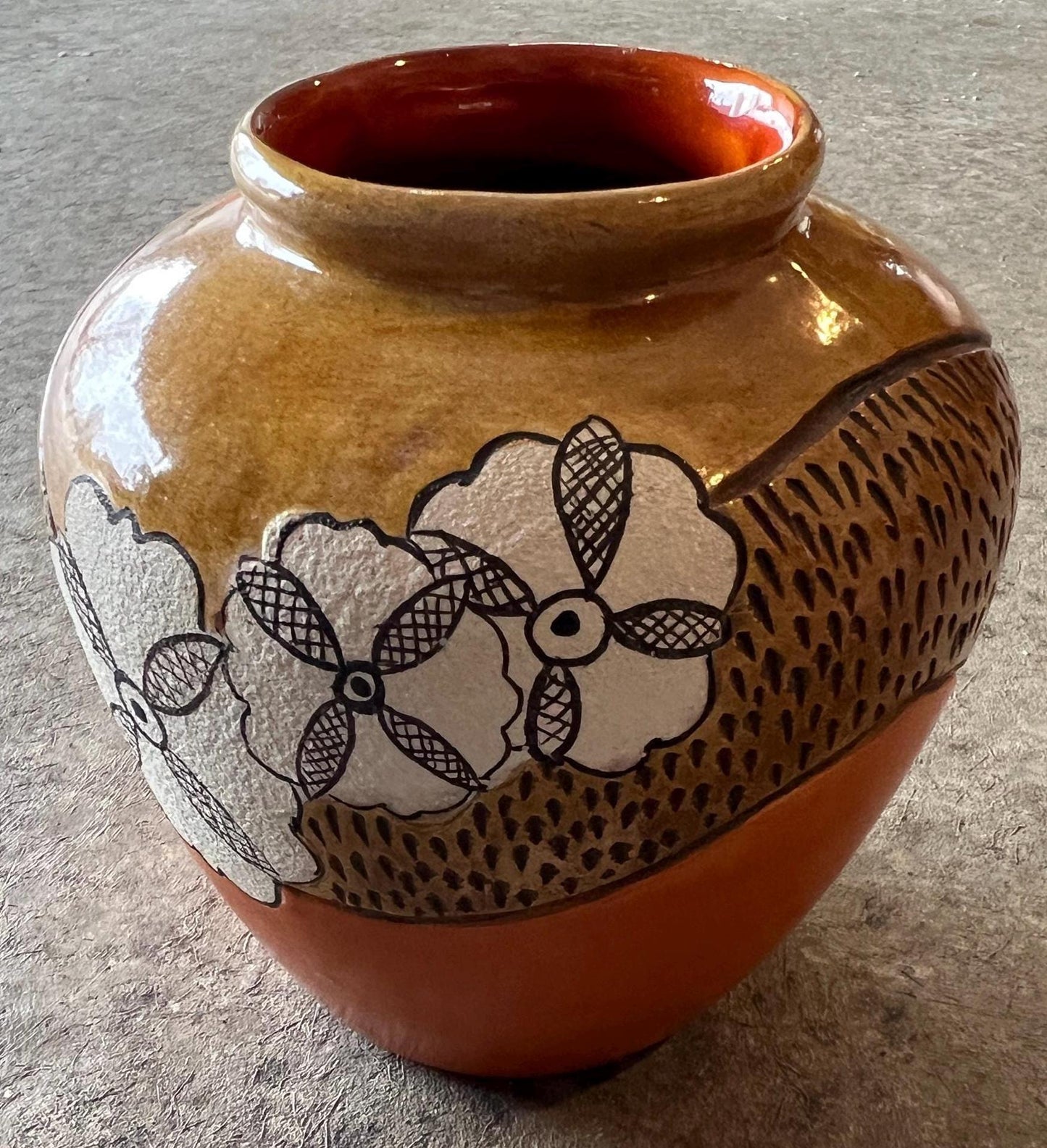 Vintage Ceramic Flower Vase, Kelly King (artist)