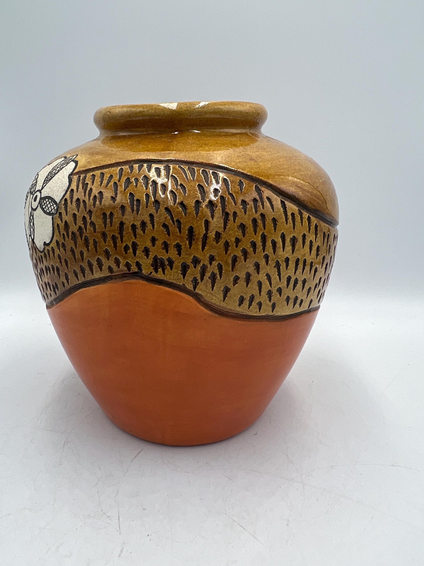 Vintage Ceramic Flower Vase, Kelly King (artist)
