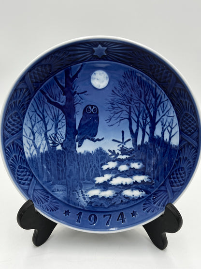 Vintage Royal Copenhagen Christmas Plates | Danish Blue & White Porcelain Collectible Plates | Sold Individually