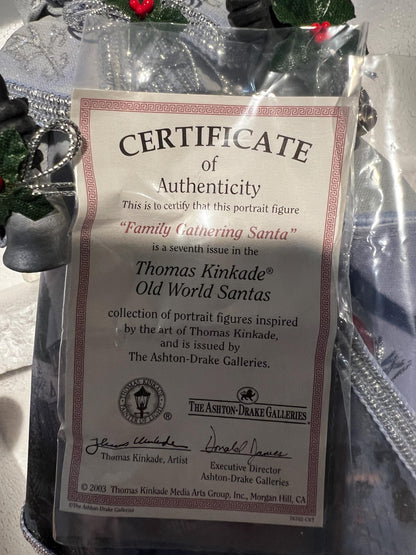 Thomas Kinkade Father Christmas Figurines | Bradford Exchange 2003 & 2005 Limited Editions (#7, #8, #15) | Sold Separately