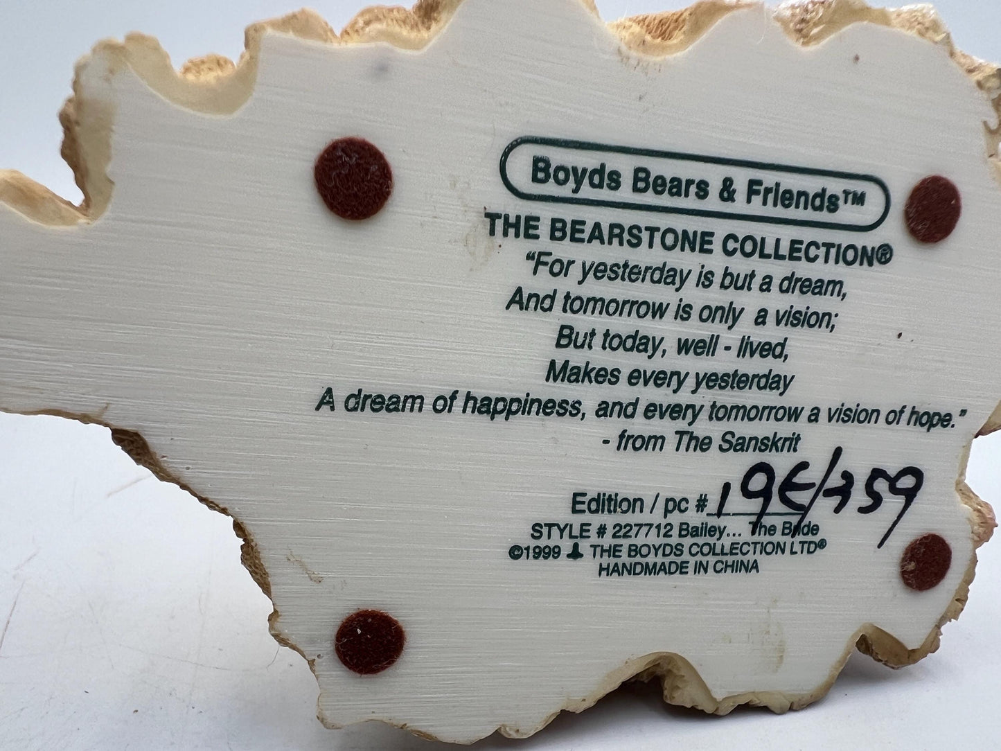 Boyd's Bears Resin Figurines, Vintage Friends Set (Lot of 6)