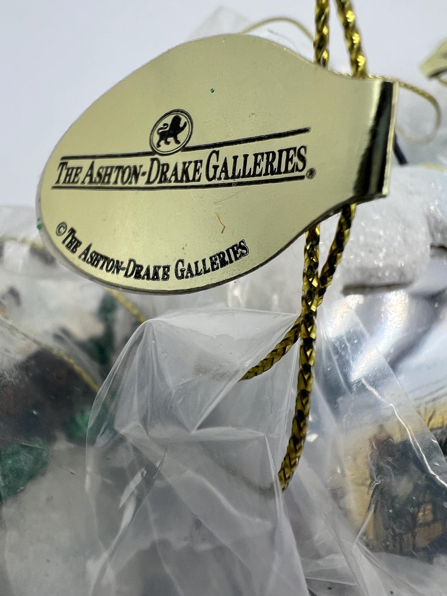 Christmas tree ornaments Ashton Drake Thomas Kinkaid Sleigh Bells Set of 3