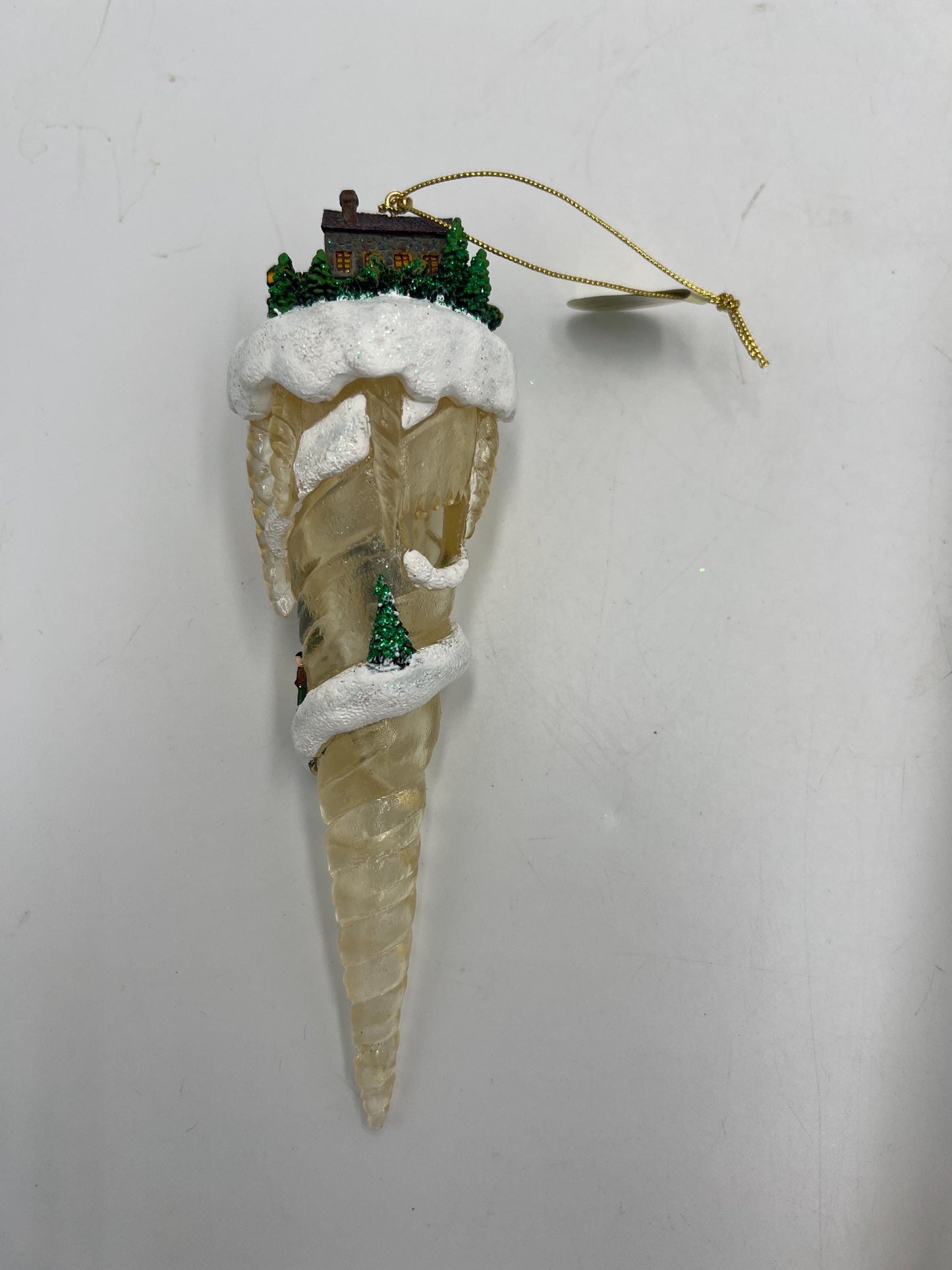 Thomas Kinkade Icicle Ornaments: Hand-Painted Village Scenes