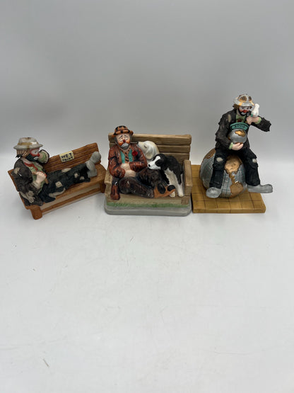 Emmett Kelly Jr, Porcelain Statues YOUR CHOICE