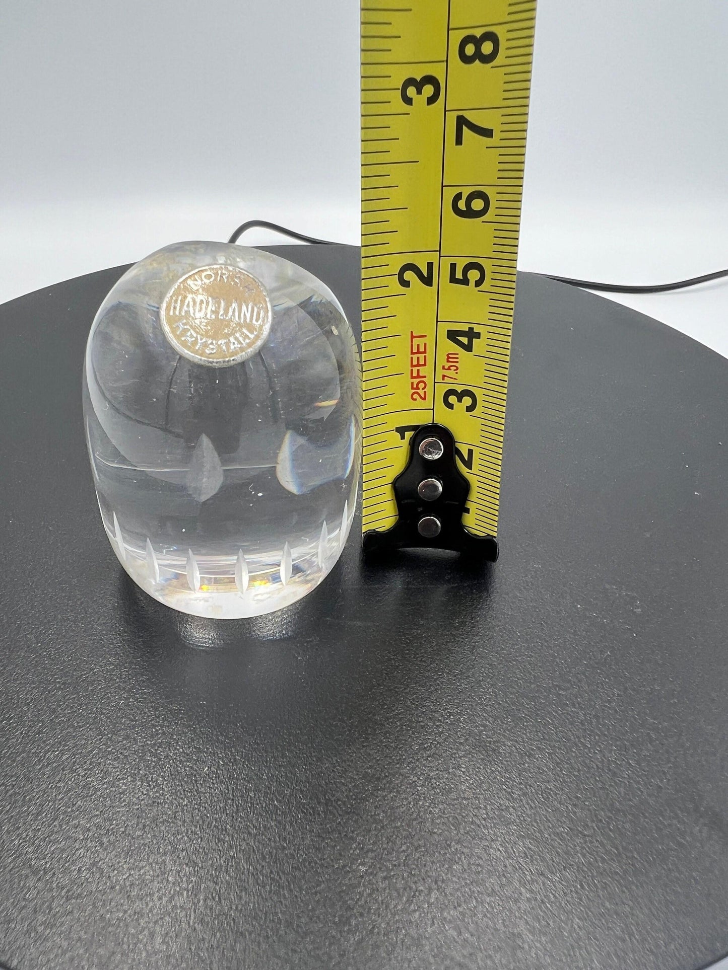 Eskimo Art Glass Sculpture: Norwegian Vintage Crystal (Small Paperweight)