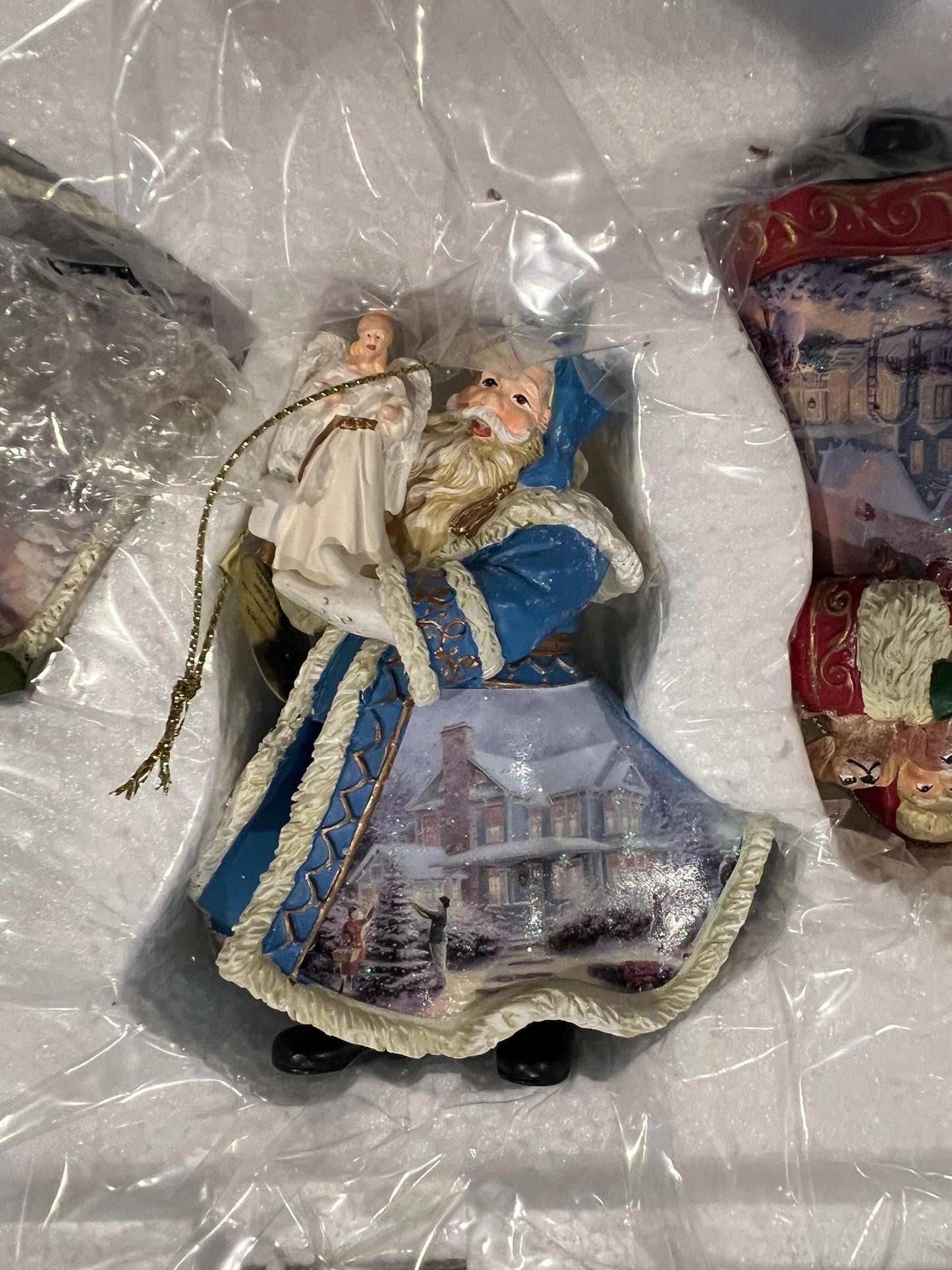 Thomas Kinkade Santa Ornaments, Collections 7, 32, 40, 41